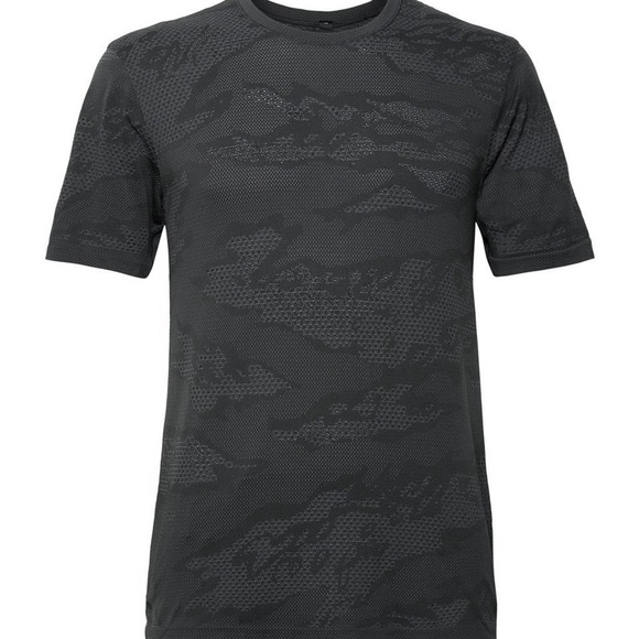 Lululemon - Metal Vent Breathe Short Sleeve - Asphalt Grey/Obsidian Camo - Picture 6 of 9